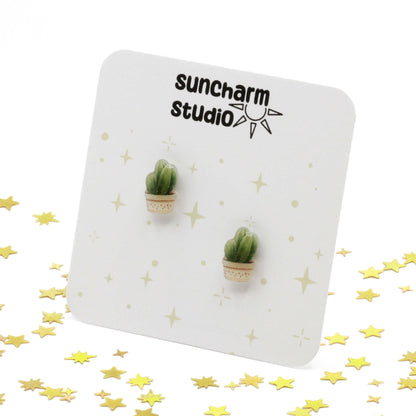 Potted Cactus Earrings