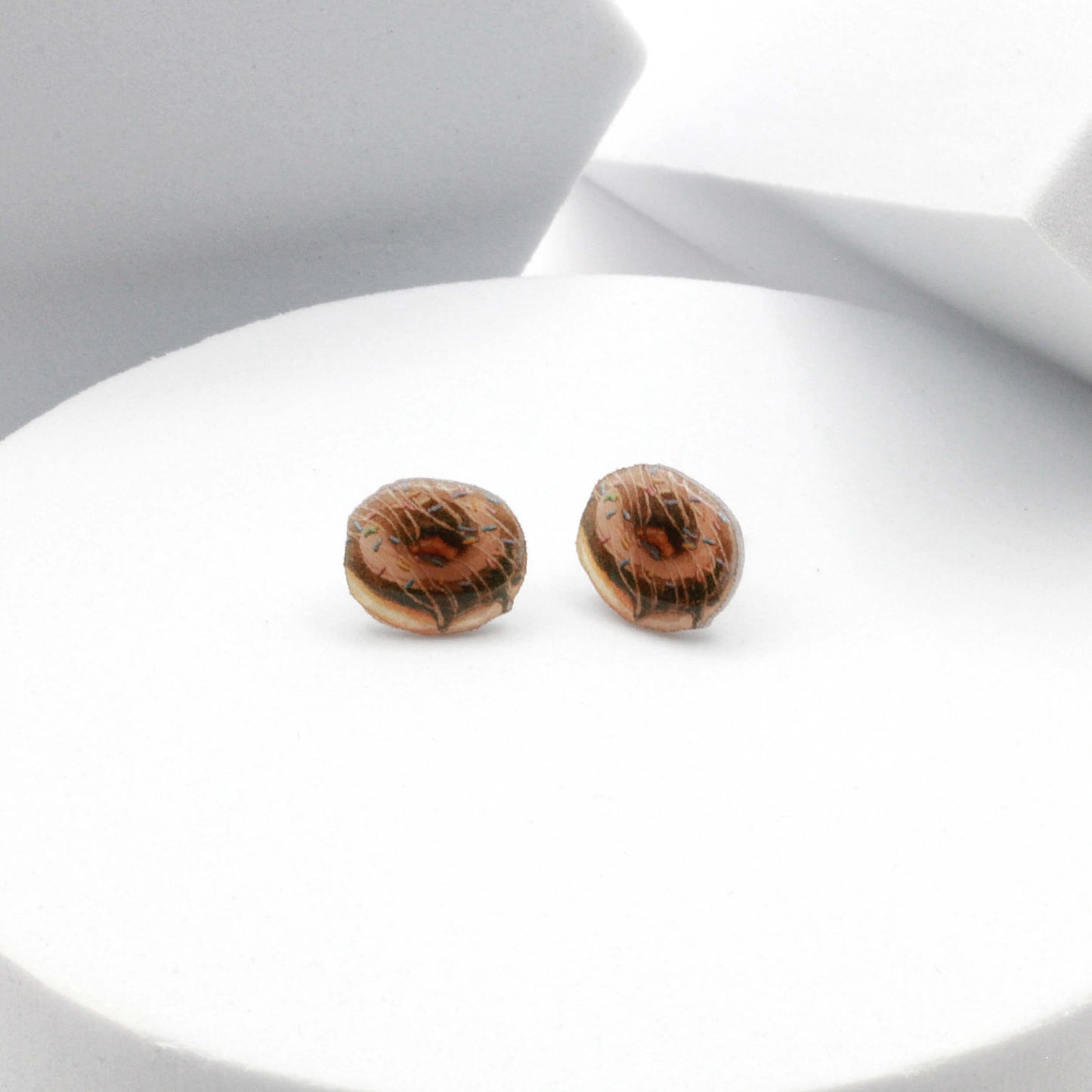 Chocolate Donut Earrings