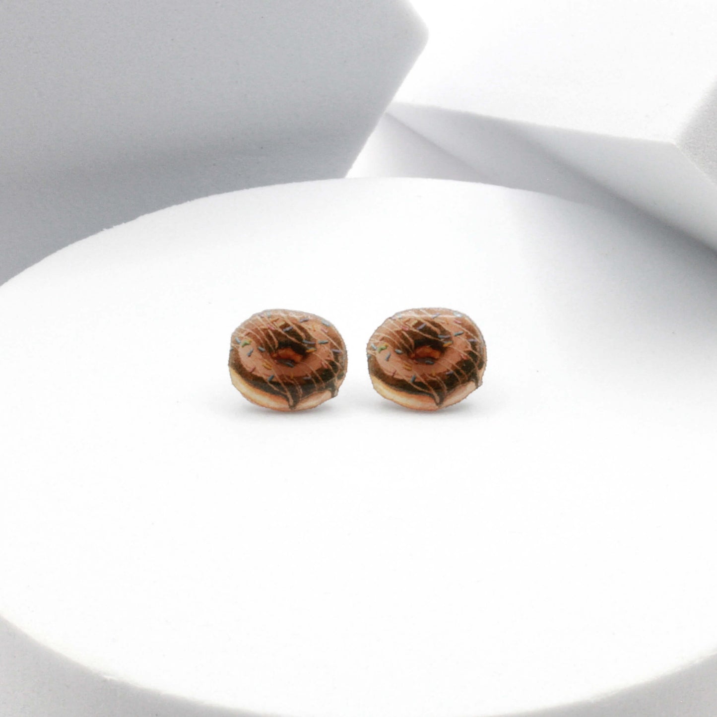 Chocolate Donut Earrings