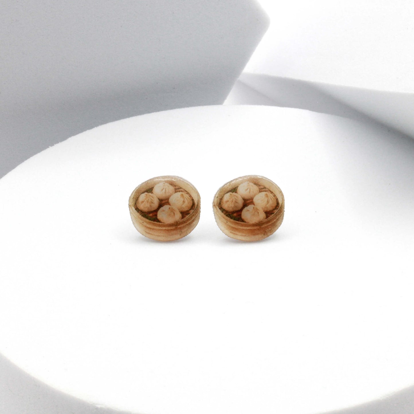 Soup Dumpling Dish Earrings