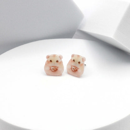 Hamster with Teacup Earrings