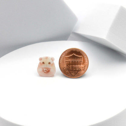 Hamster with Teacup Earrings