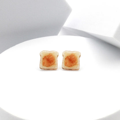 Peanut Butter Toast Earrings